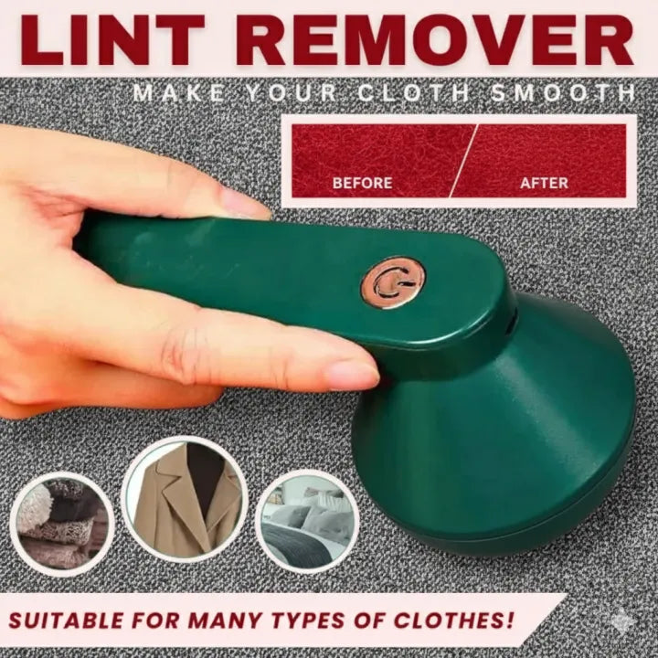 LintFix Pro — Electric Fabric Shaver USB Rechargeable | Removes Lint, Fuzz & Hairballs